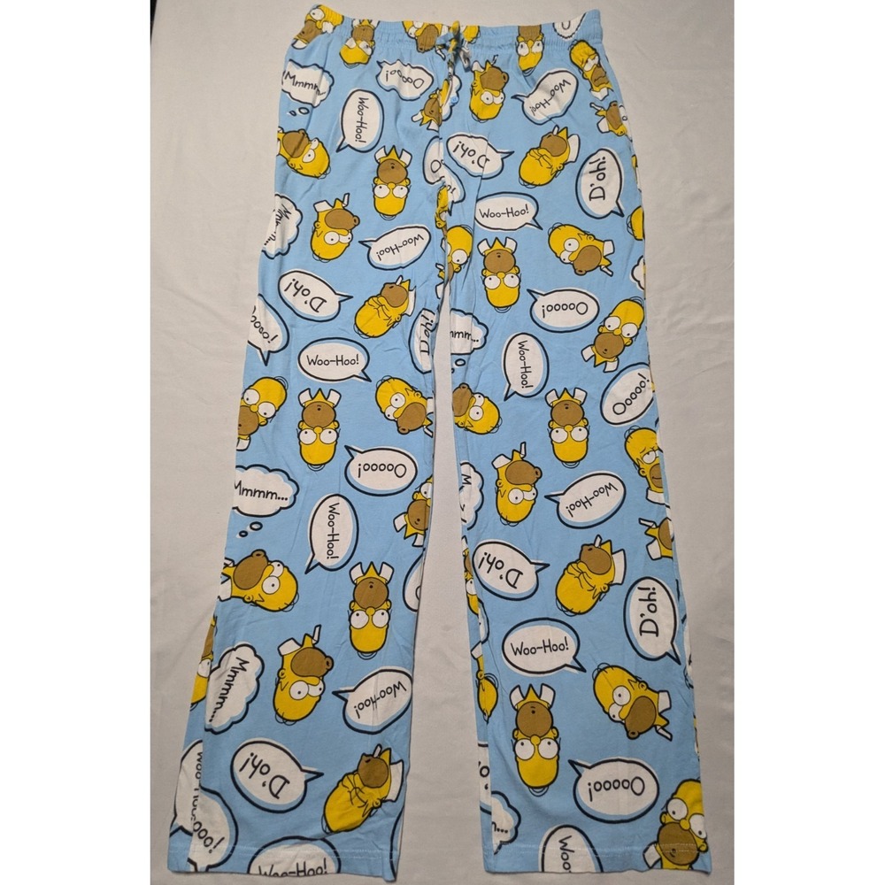 The Simpsons Homer Meme‎ Blue Lounge Pajama Pants - Men XL EUC - Picture 12 of 15